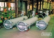 Molchschleusen mit Kemlock Segmentverschluss DN 1000, PN 70, -10/+50°C für die Trans Europa Naturgas Pipeline (TENP)